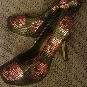 Iron Fist Digi Skull Heels